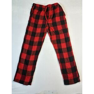 Redhead‎ Men's Large Red Buffalo Plaid Check Flannel Pajama Pants Pockets